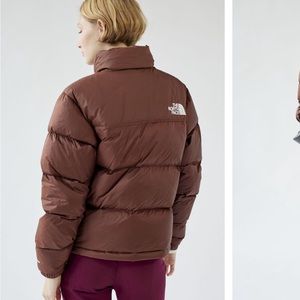 brown north face 1996 nuptse jacket